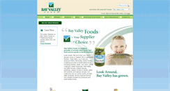 Desktop Screenshot of bayvalleyfoods.com