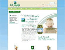 Tablet Screenshot of bayvalleyfoods.com